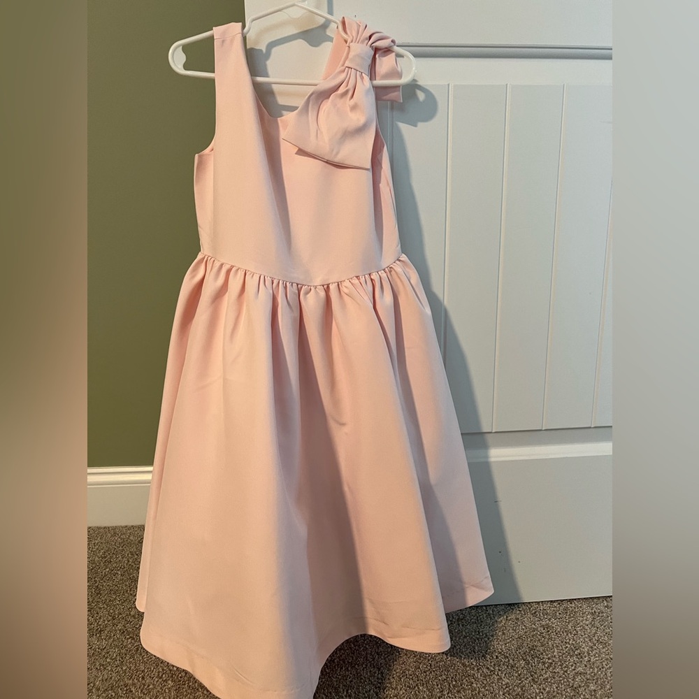 Janie and Jack Pink Easter Dress with coordinating sweater